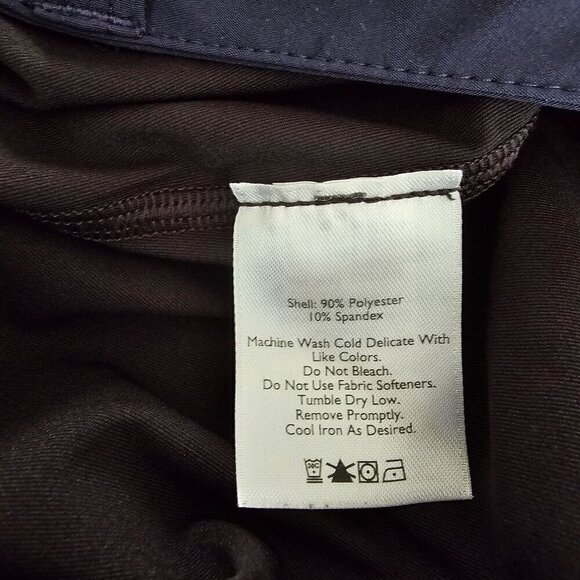 Eddie Bauer Women's Skort Size 10 Navy Blue Polyester Spandex Blend With Pockets - Picture 4 of 10